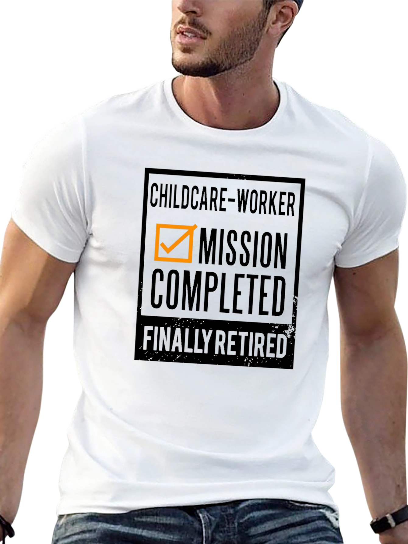 Childcare Worker Mission Completed Retirement Tee