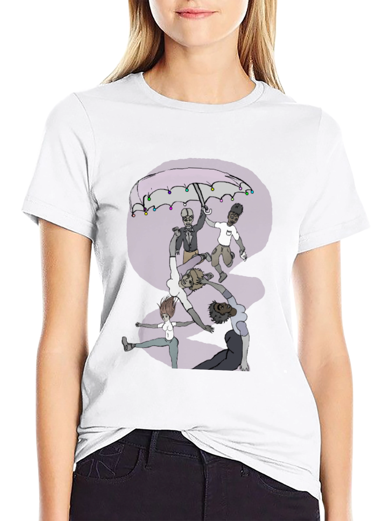 Artistic Graphic Print T-Shirt - Unique Design