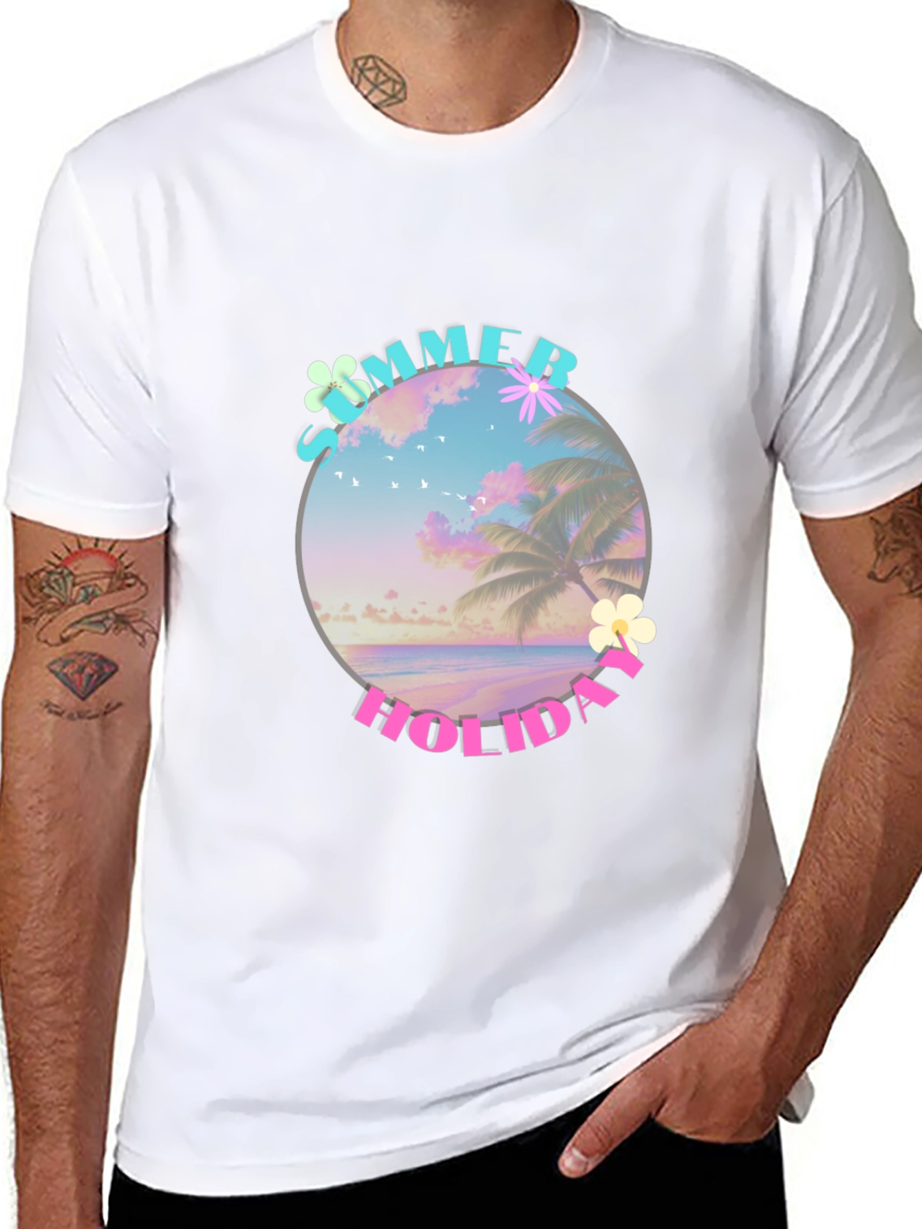 Summer Holiday Graphic Tee - Beach Vibes