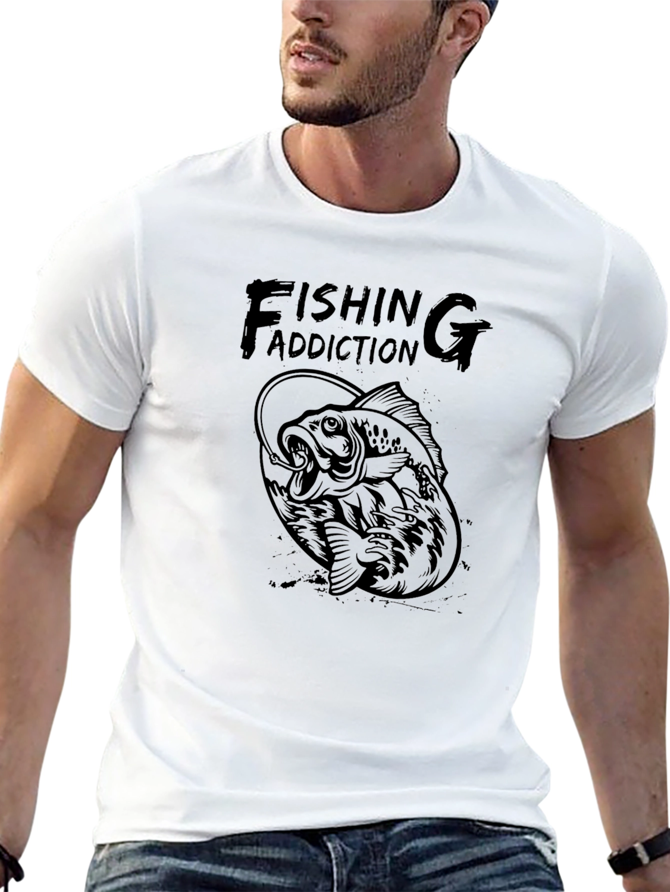 Fishing Addiction Graphic Tee - Anglers Choice