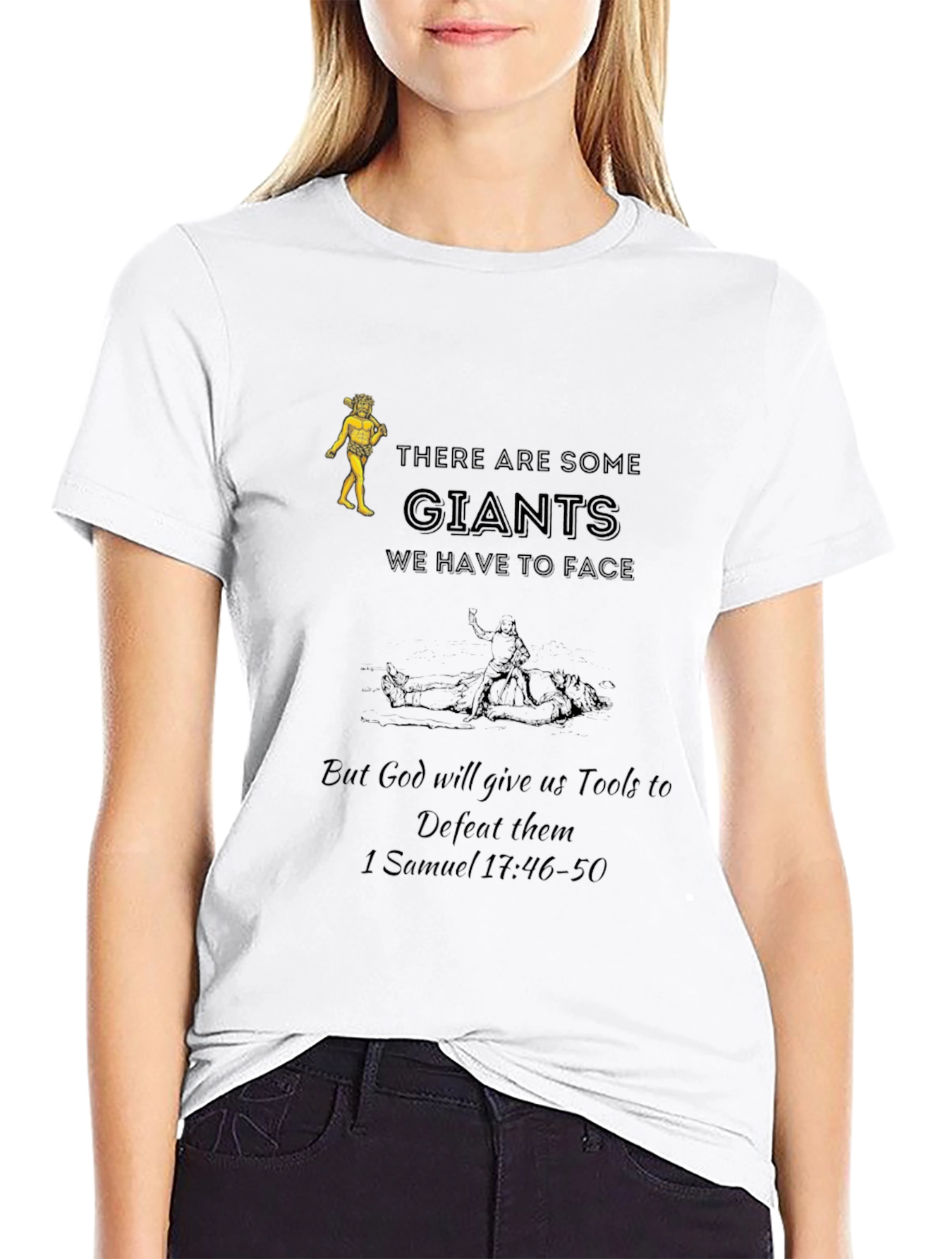 Giants We Face T-Shirt - Christian Apparel