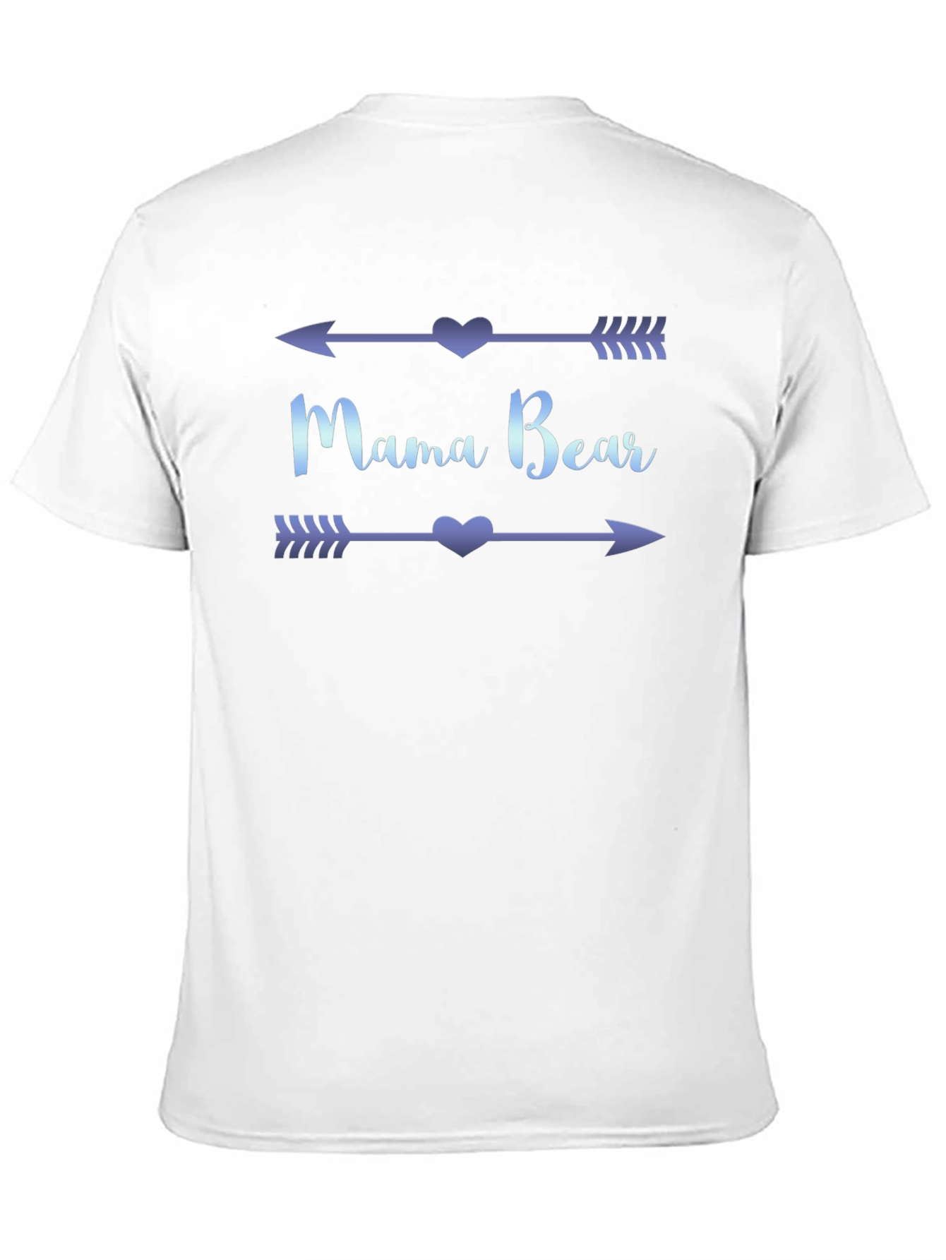Mama Bear Arrow Heart T-Shirt - Black