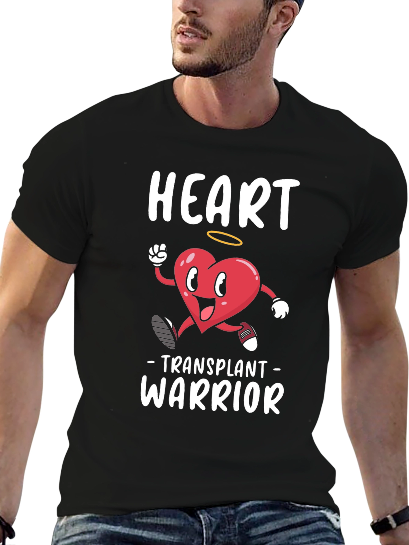 Heart Transplant Warrior Graphic T-Shirt