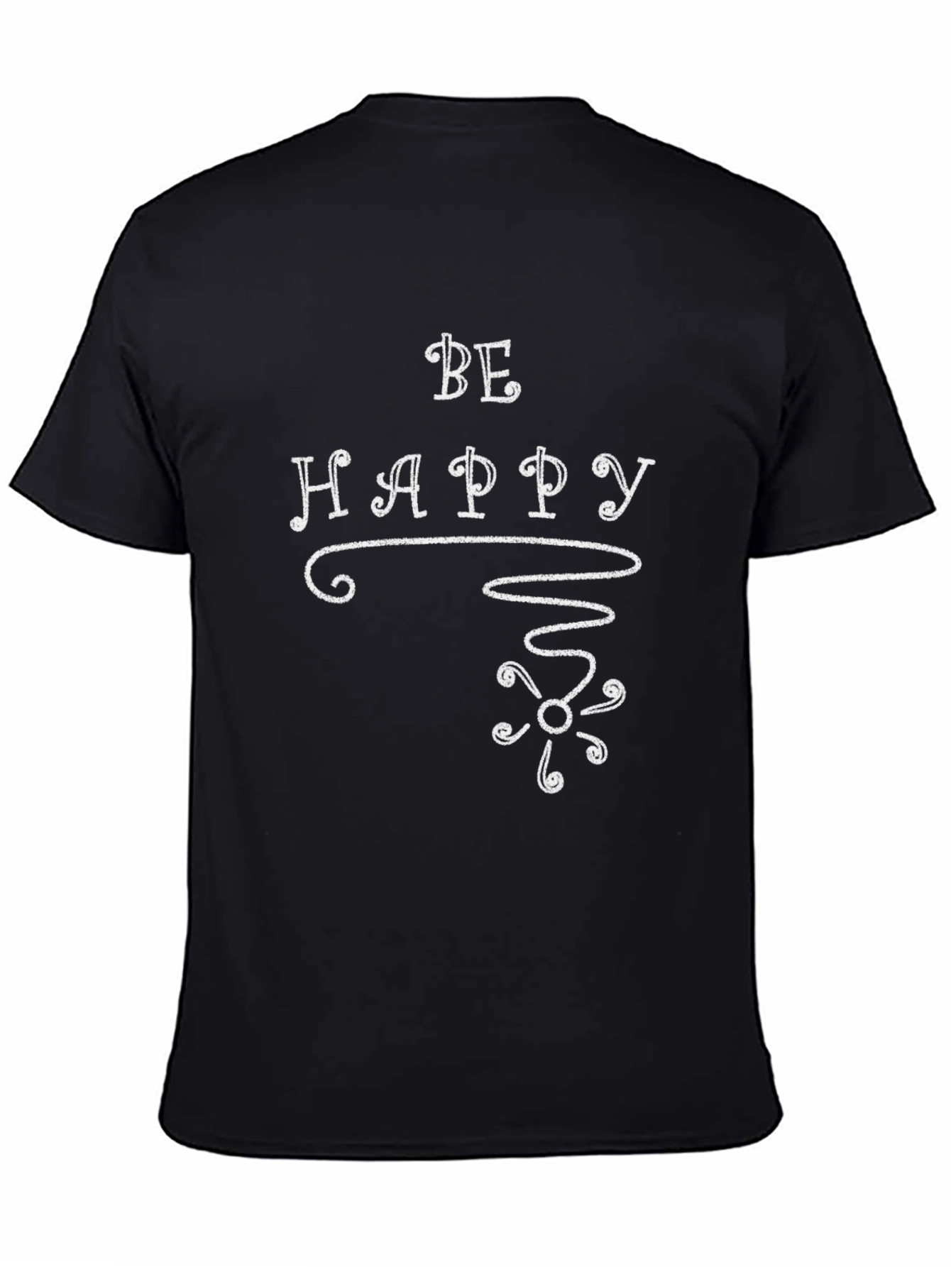 Be Happy T-Shirt - Graphic Print Tee