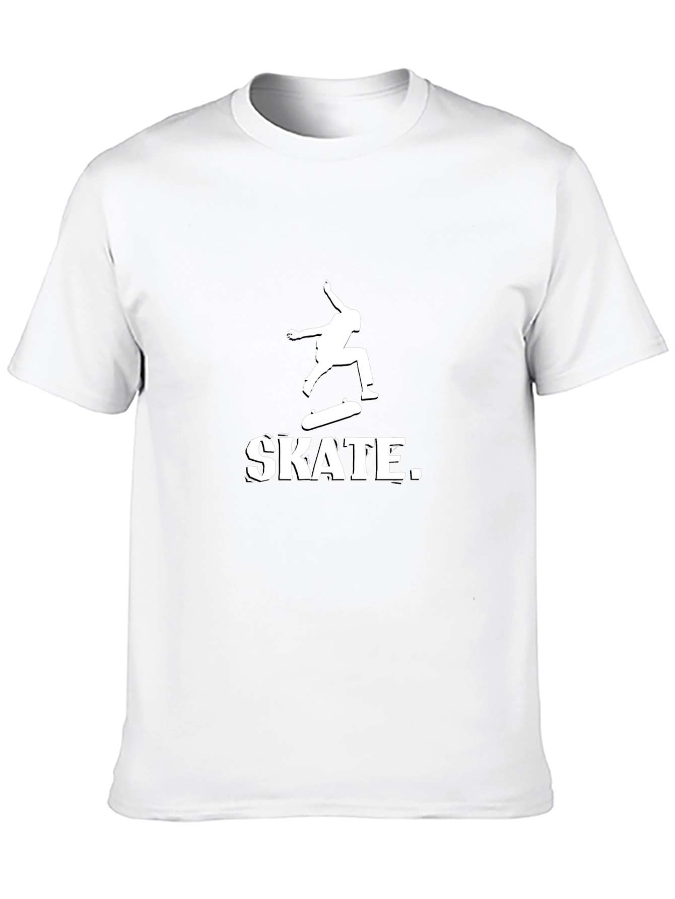 Skateboarding Graphic T-Shirt - Black Cotton Tee
