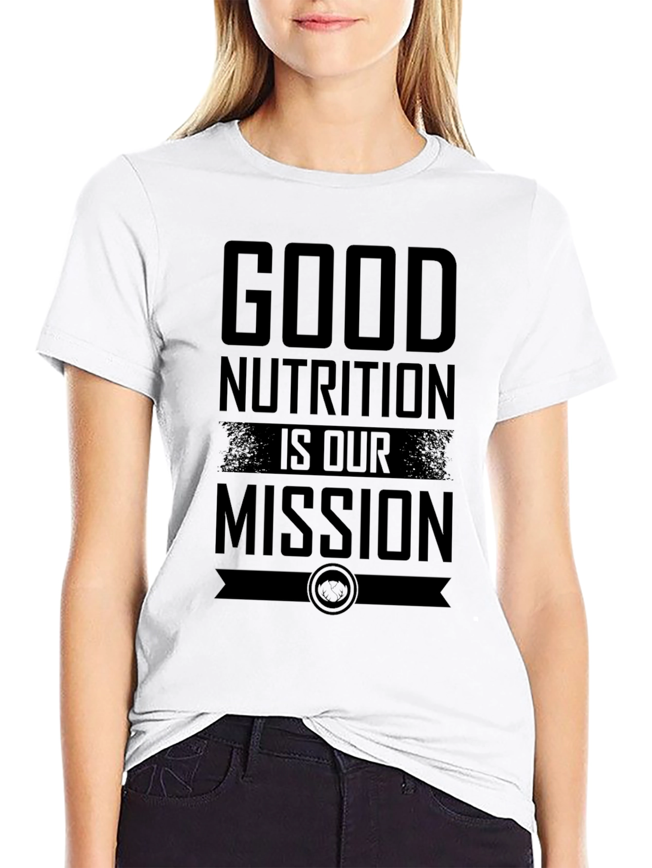 Good Nutrition is Our Mission Black T-Shirt