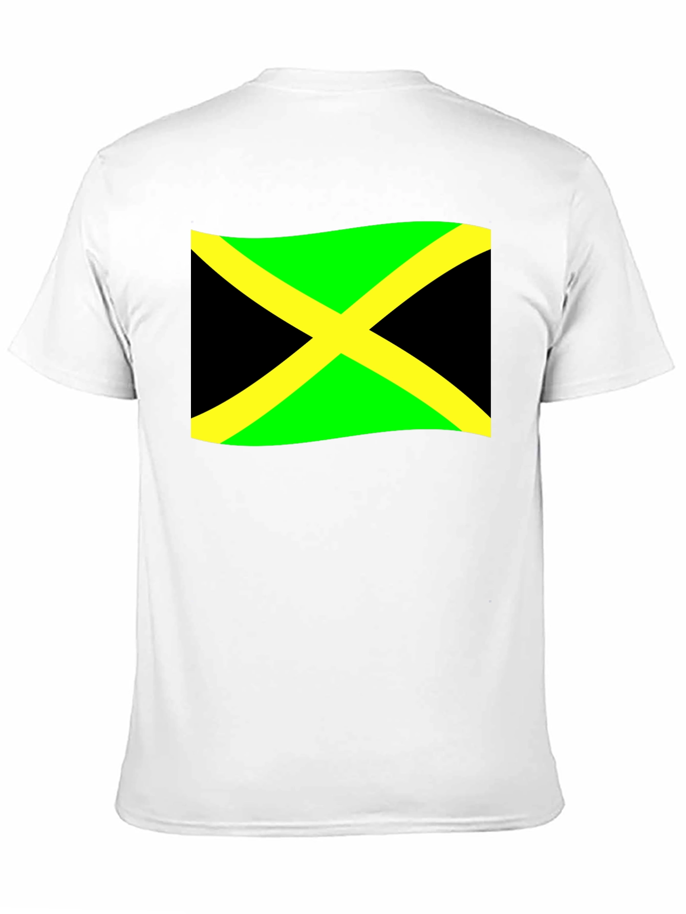 Jamaica Flag T-Shirt - Black Cotton Tee
