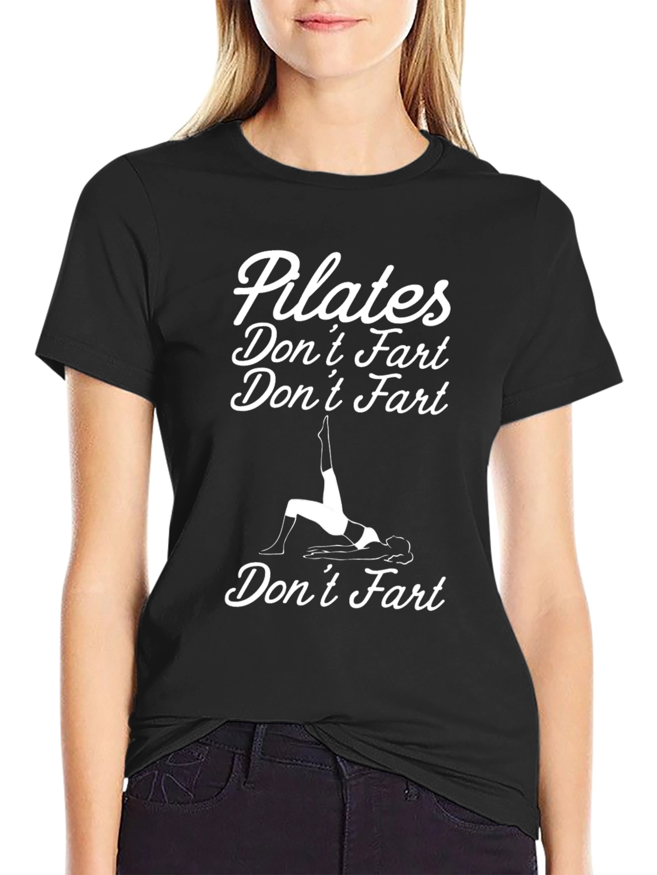 Pilates Dont Fart Funny Workout T-Shirt
