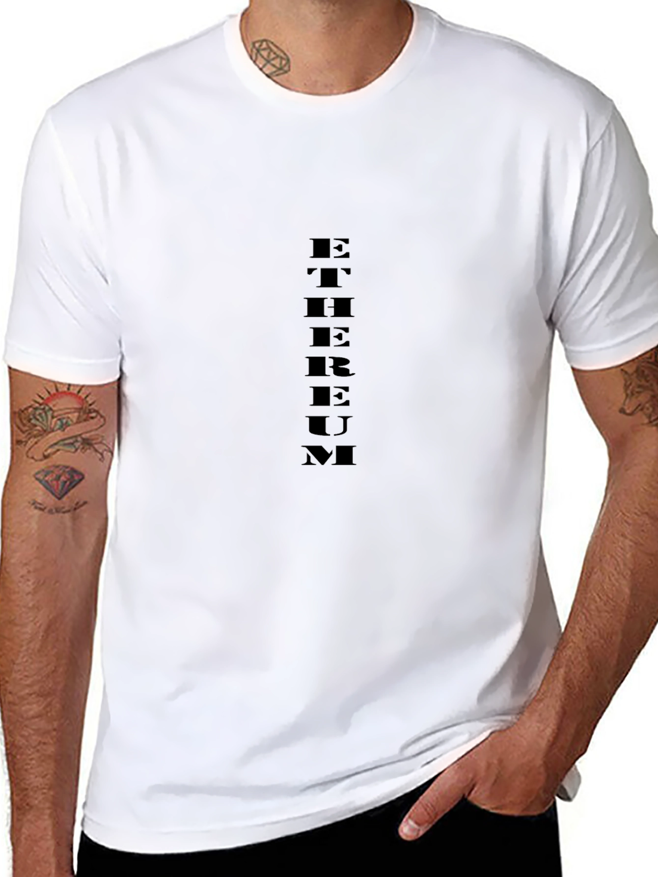 Ethereum Black T-Shirt - Crypto Fashion