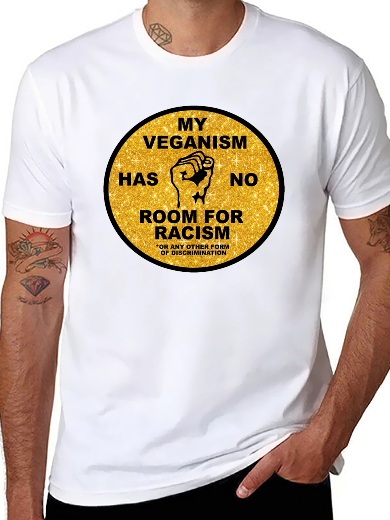 Veganism Anti-Racism Graphic Tee