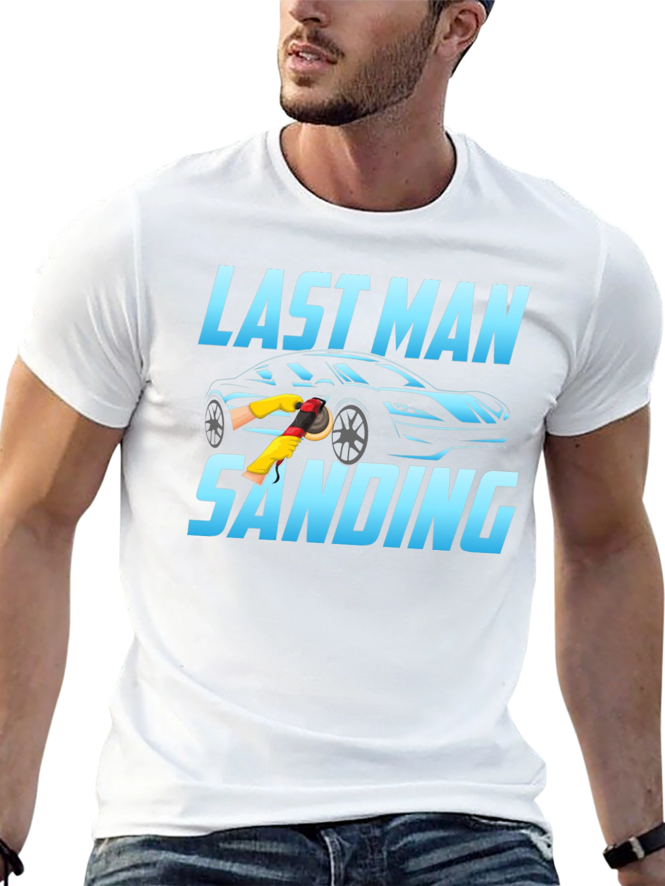 Last Man Sanding Black T-Shirt