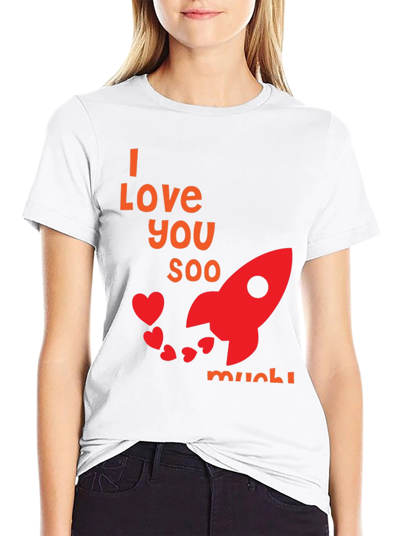 I Love You Soo Much Black T-Shirt