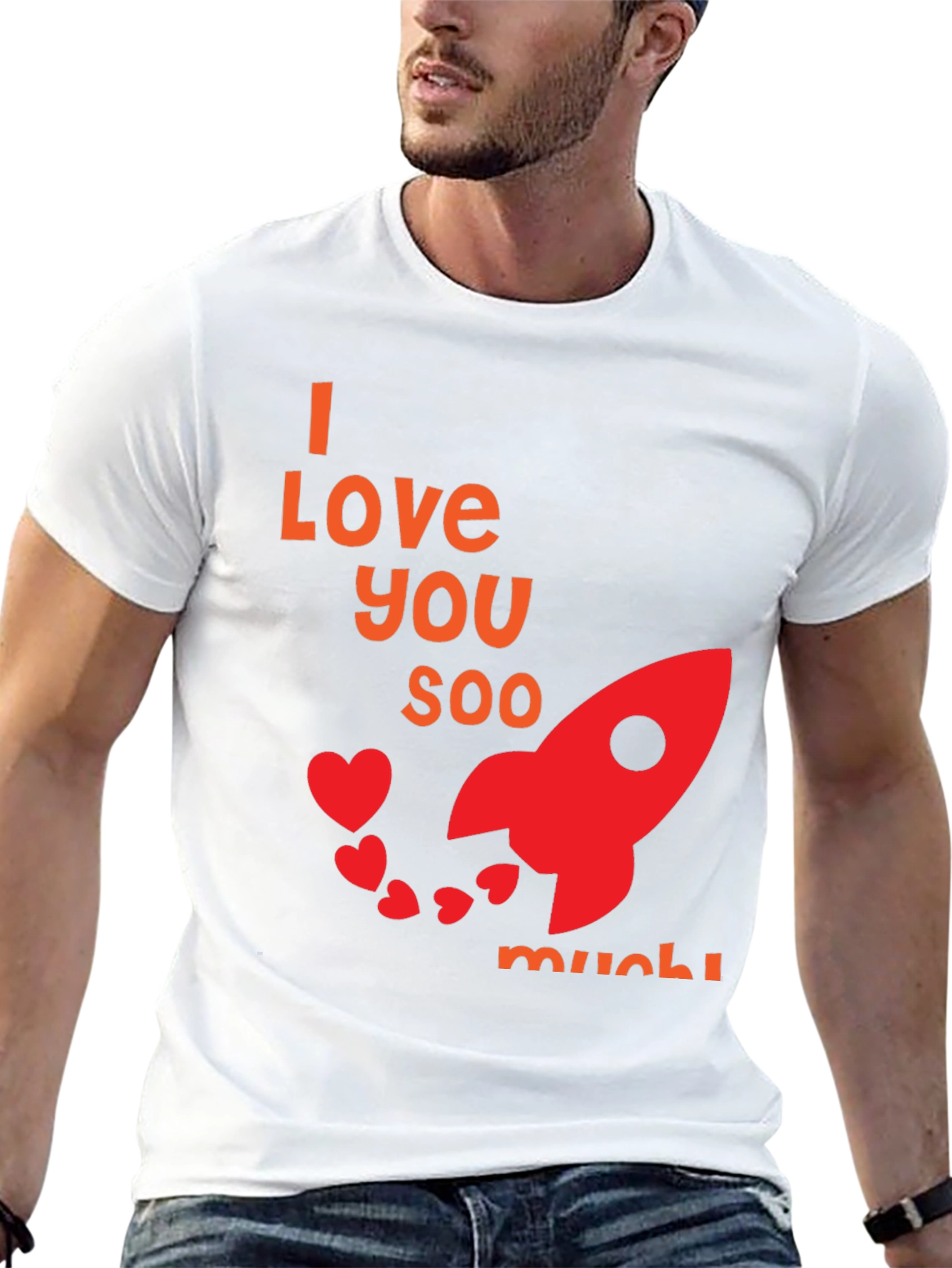 I Love You Soo Much Black T-Shirt