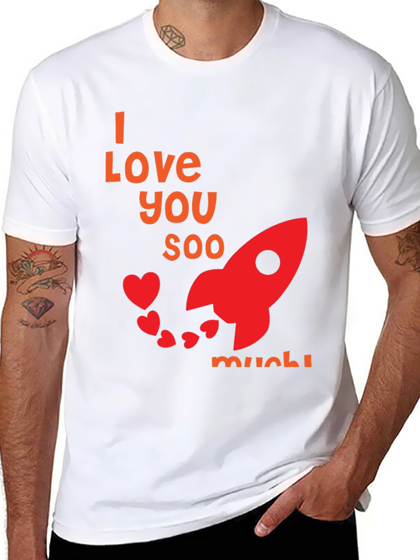 I Love You Soo Much Black T-Shirt