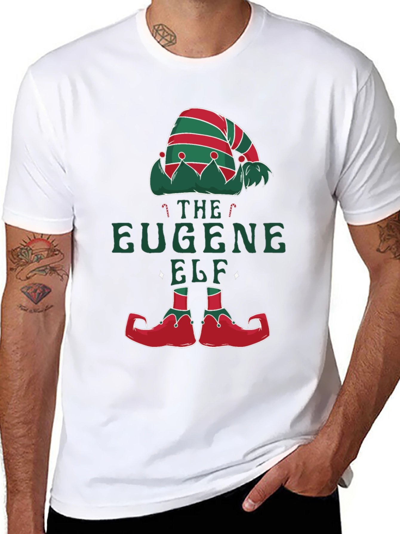 The Eugene Elf Christmas T-Shirt - Holiday Festive Tee