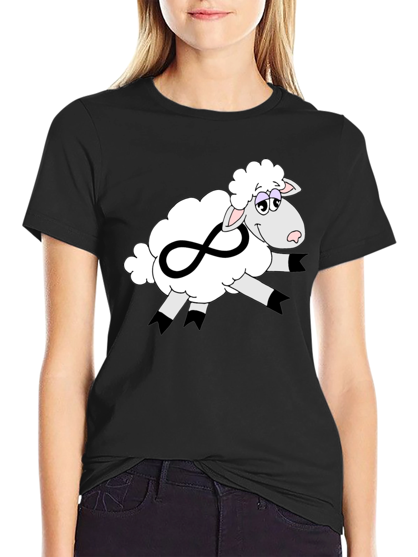 Infinite Sheep Graphic Tee - Soft Cotton Comfort