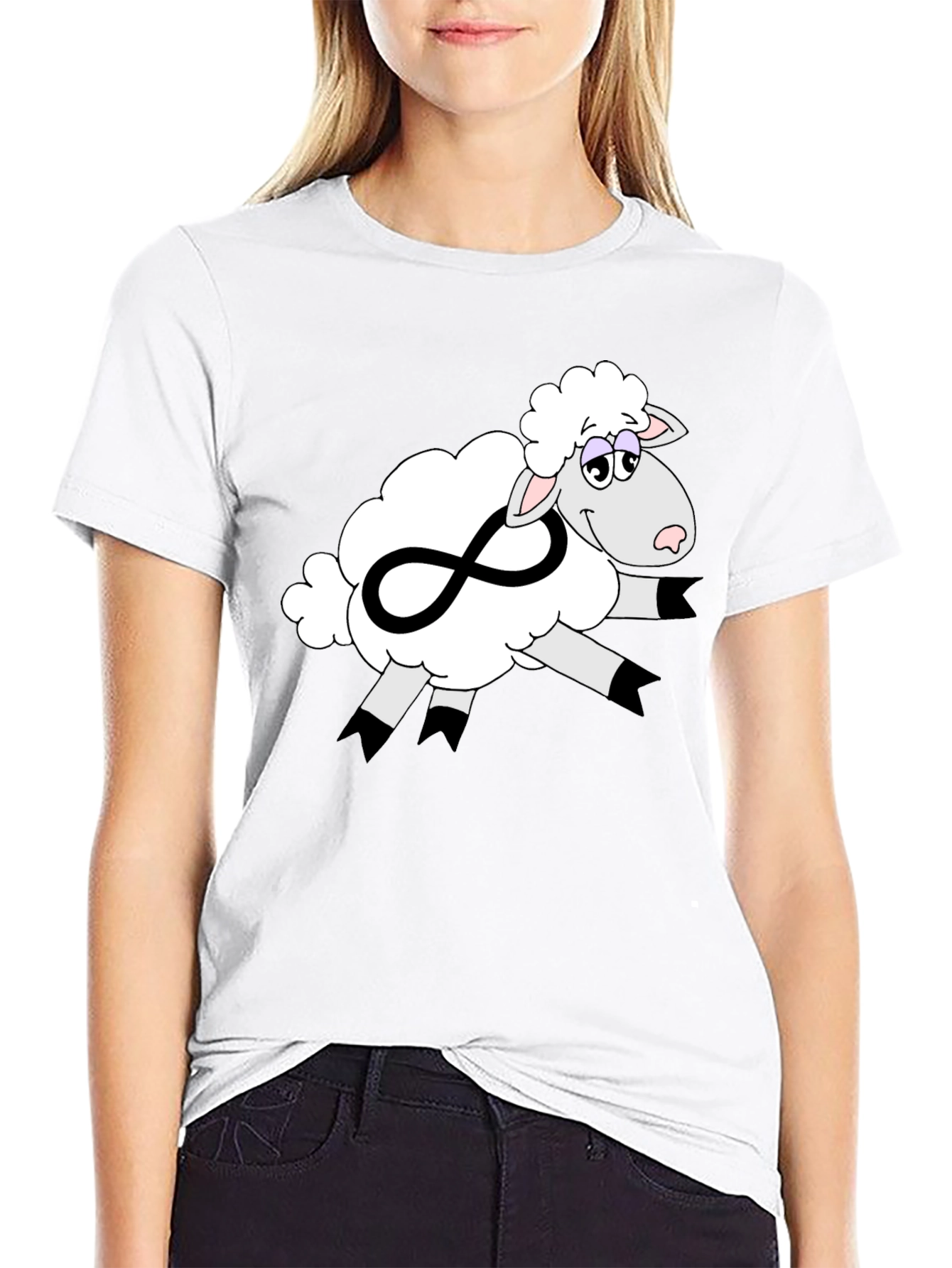 Infinite Sheep Graphic Tee - Soft Cotton Comfort