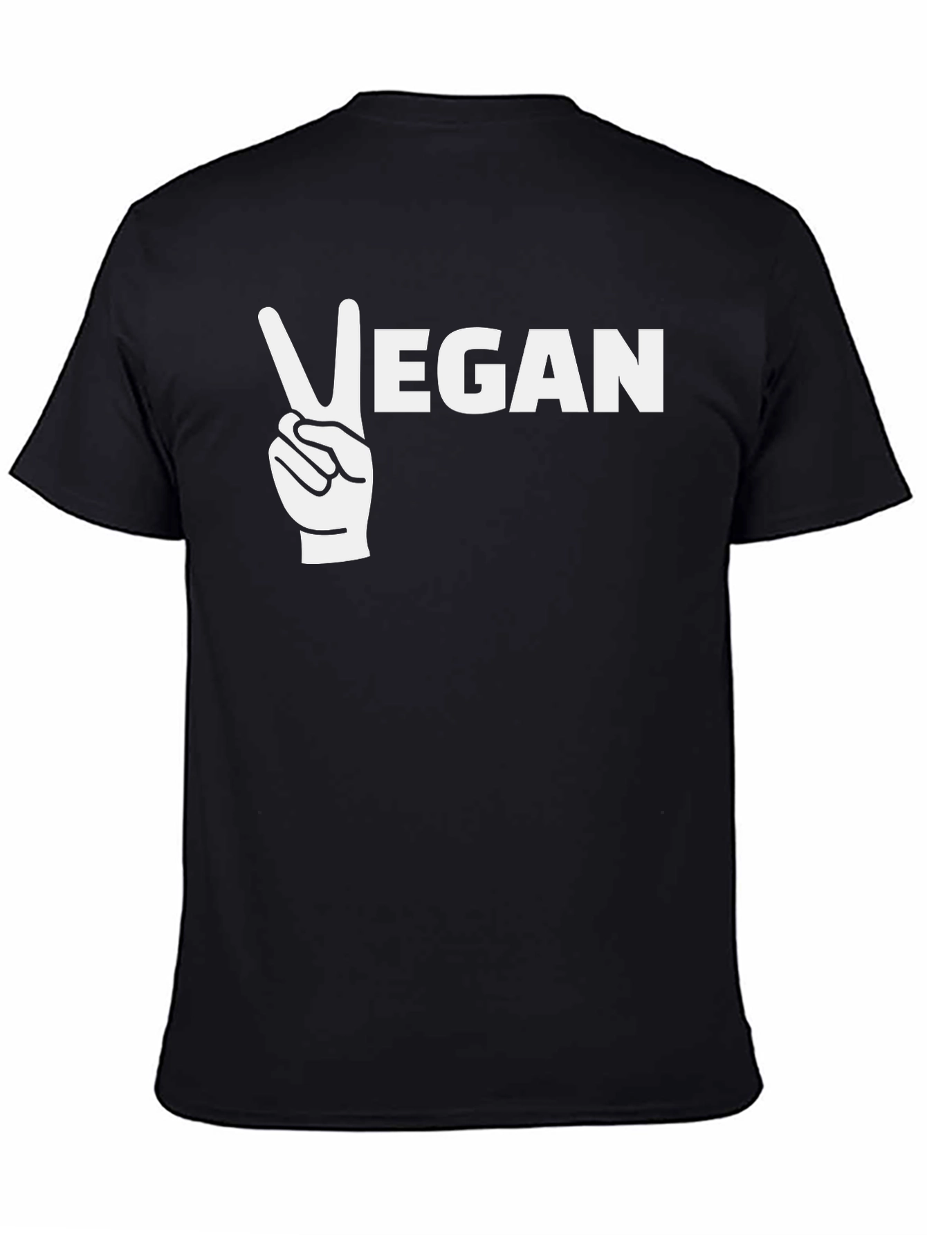 Vegan Peace Sign Graphic T-Shirt