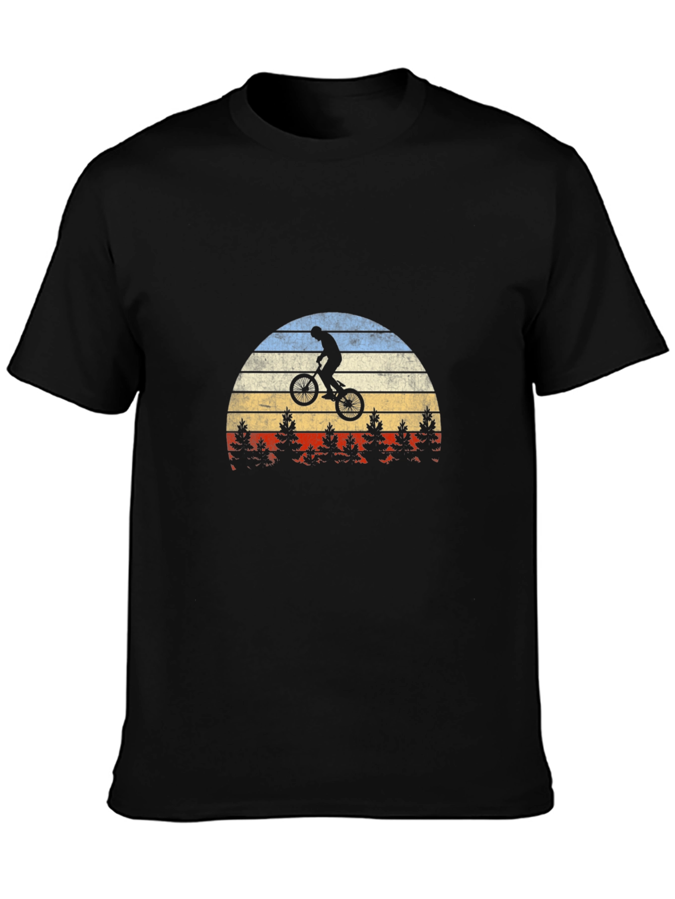 Retro Bike Sunset T-Shirt