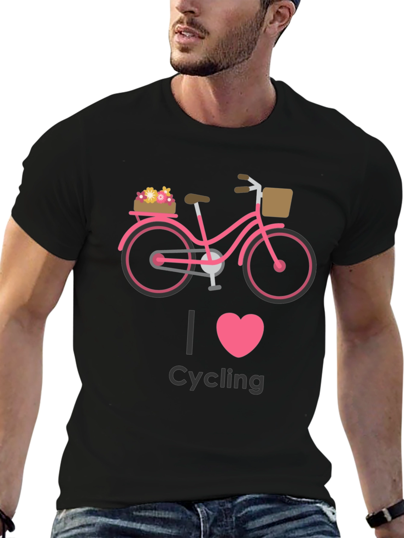 I Heart Cycling Graphic Tee