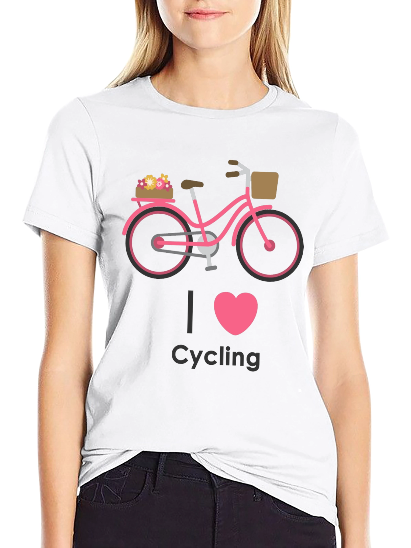 I Heart Cycling Graphic Tee