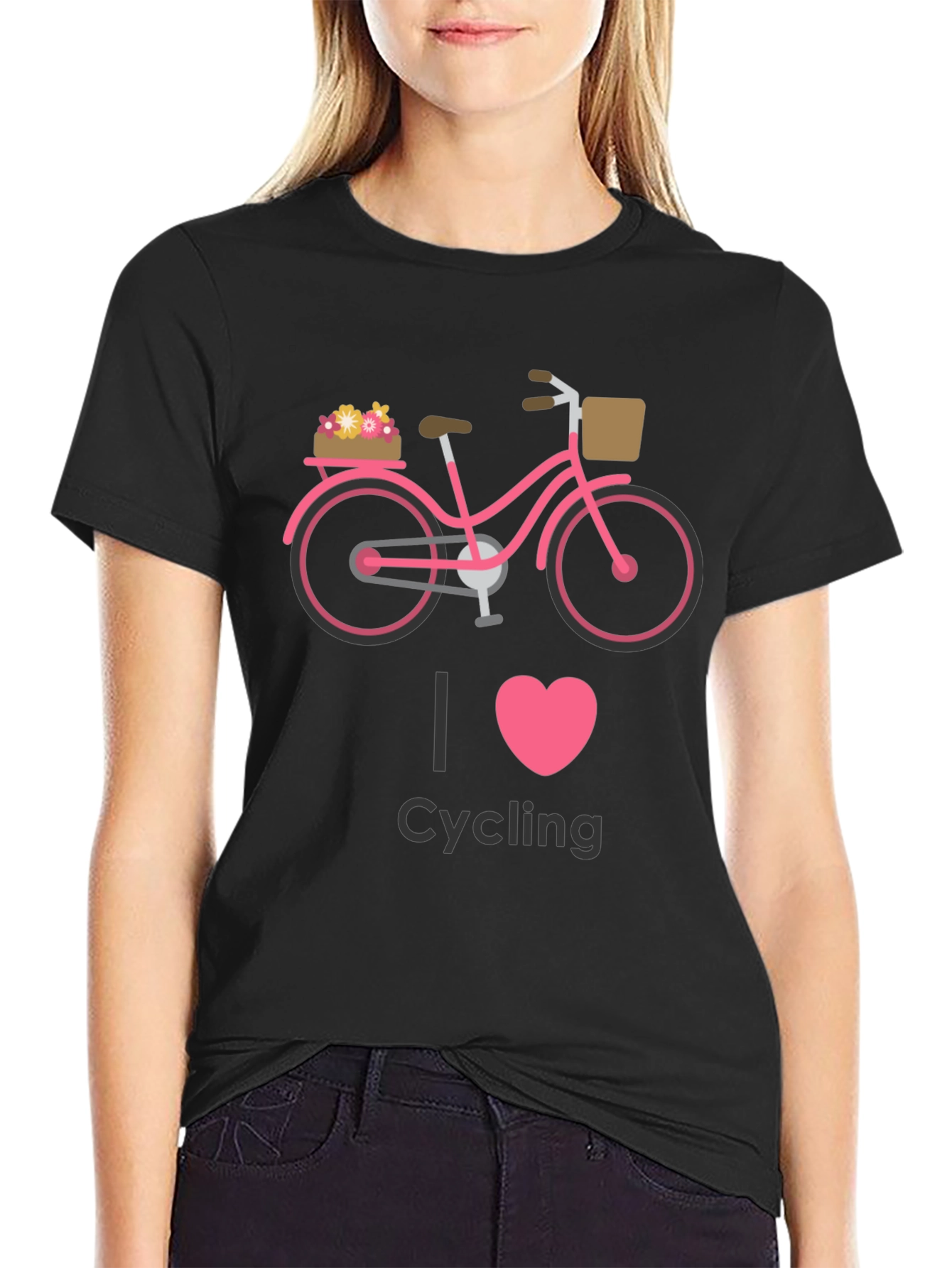 I Heart Cycling Graphic Tee