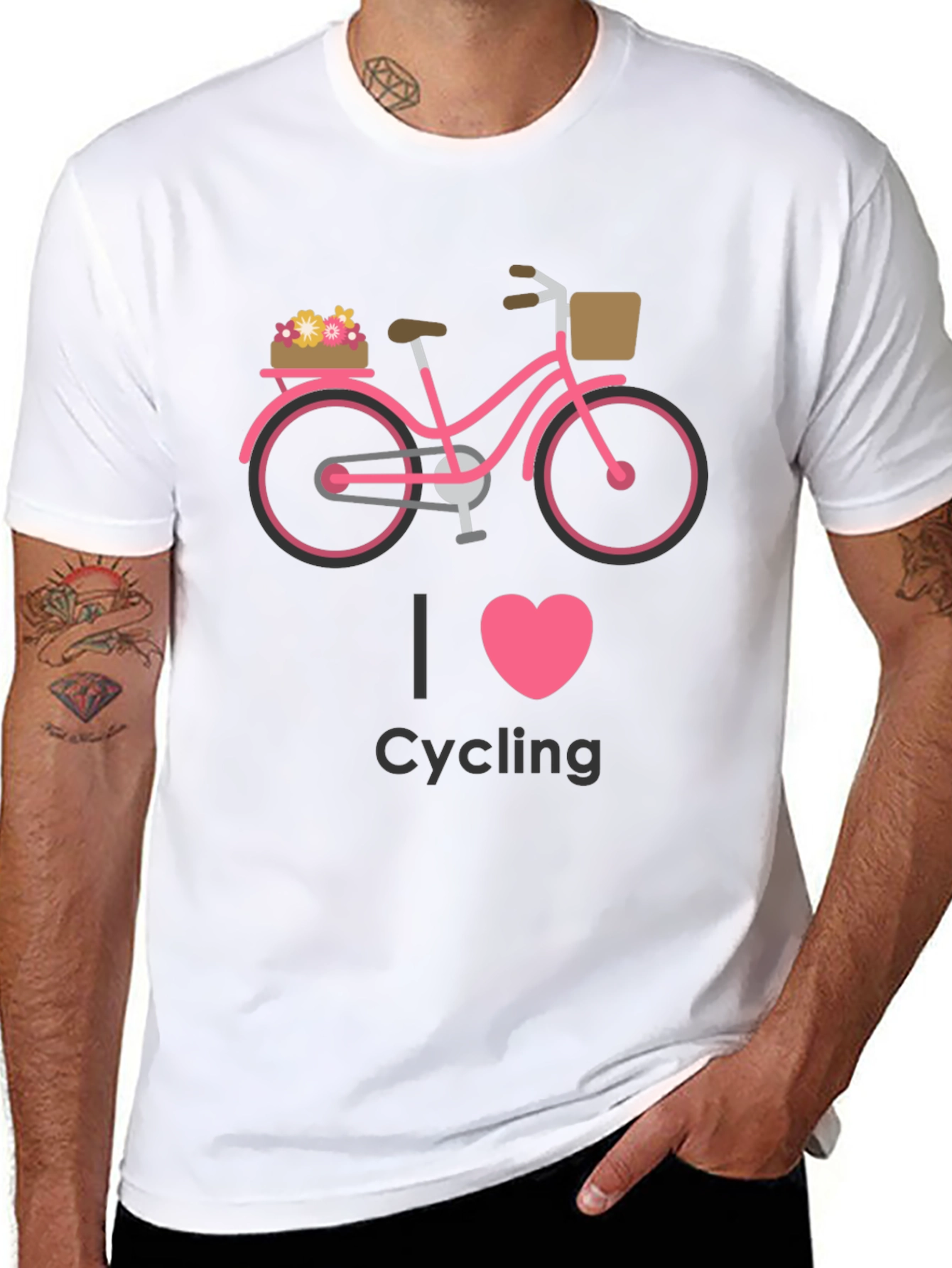 I Heart Cycling Graphic Tee
