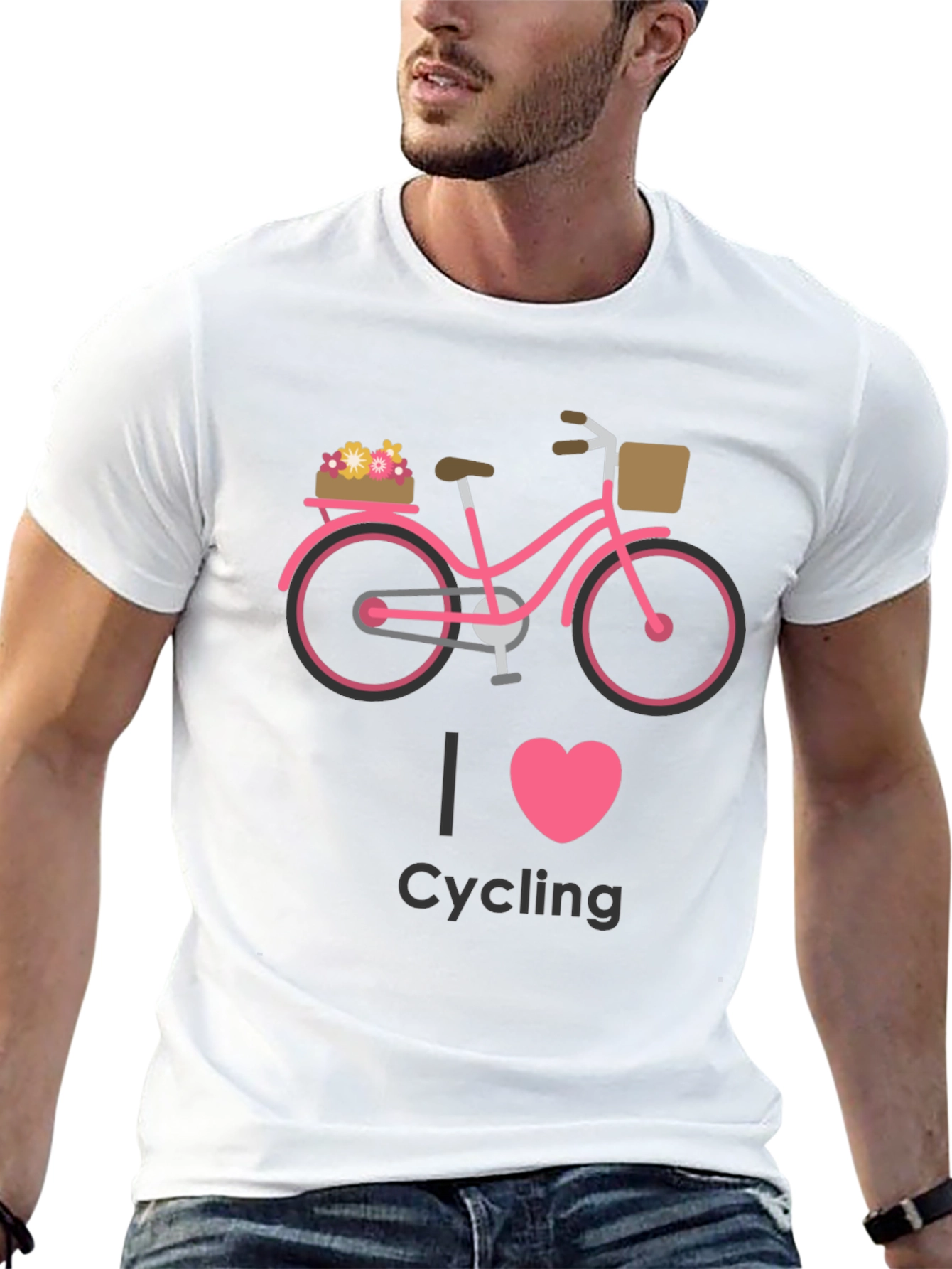 I Heart Cycling Graphic Tee