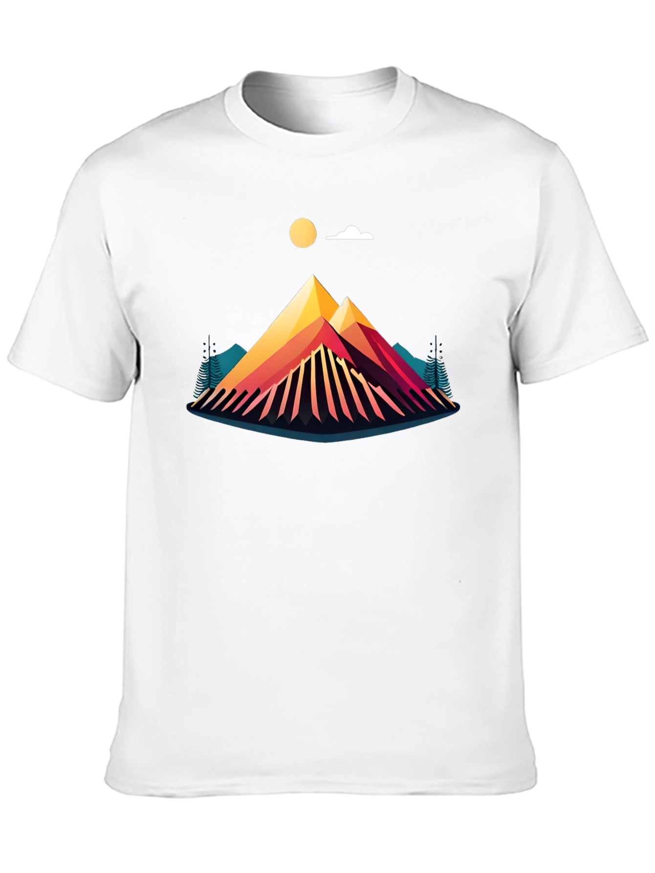 Geometric Mountain Graphic Tee - Adventure Ready
