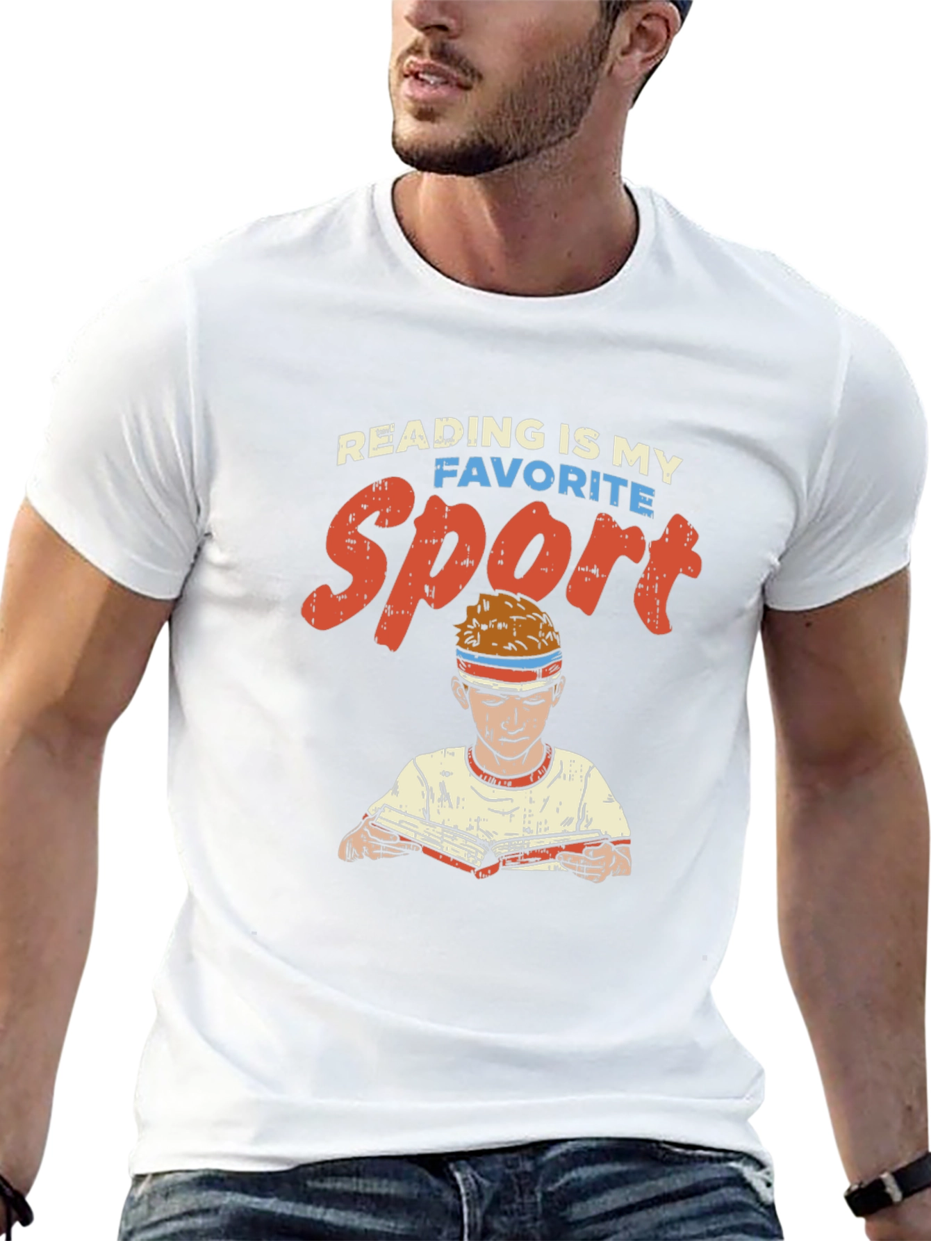 Reading is My Favorite Sport Graphic Tee