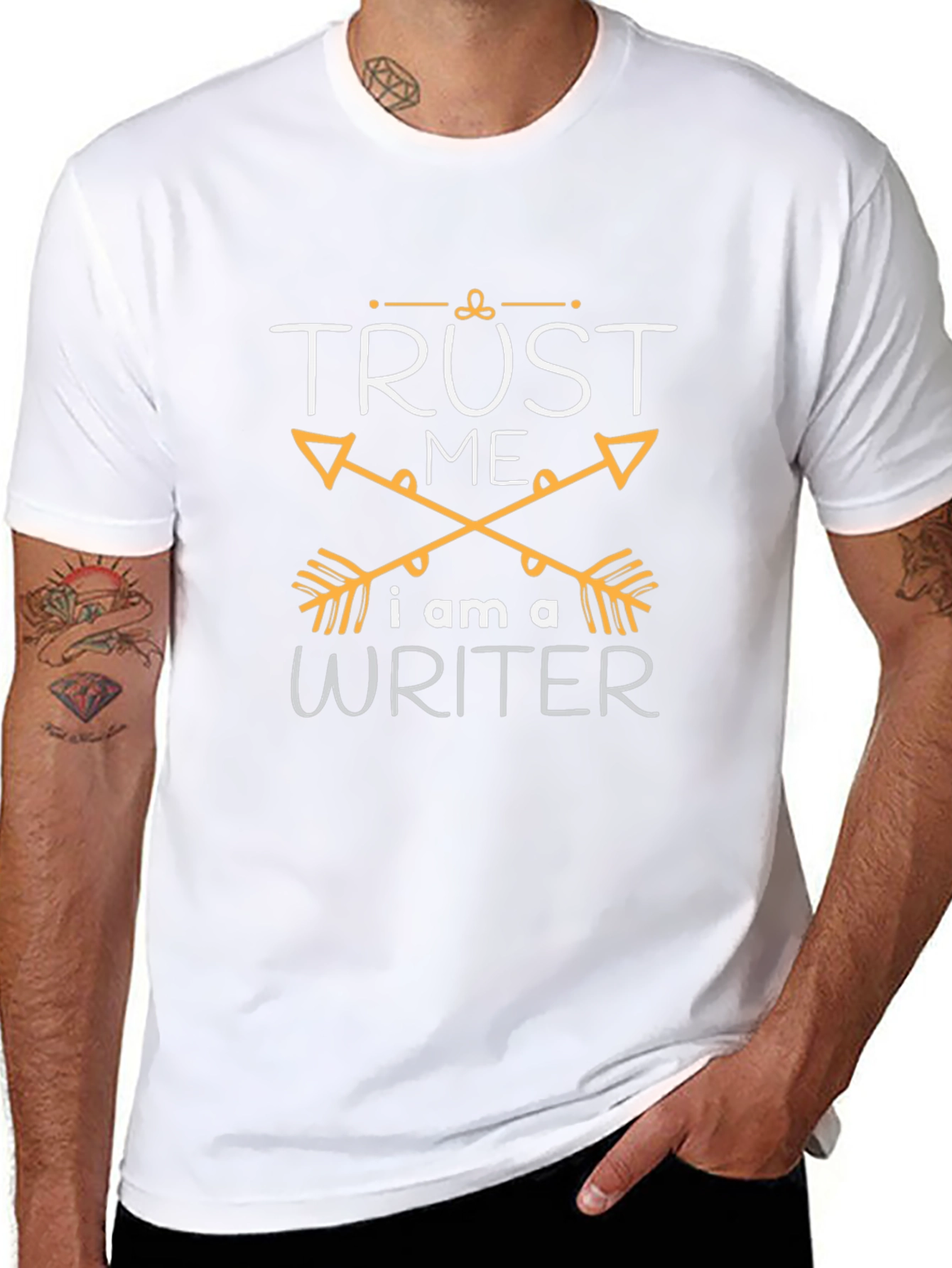 Trust Me Im A Writer Graphic Tee - Black
