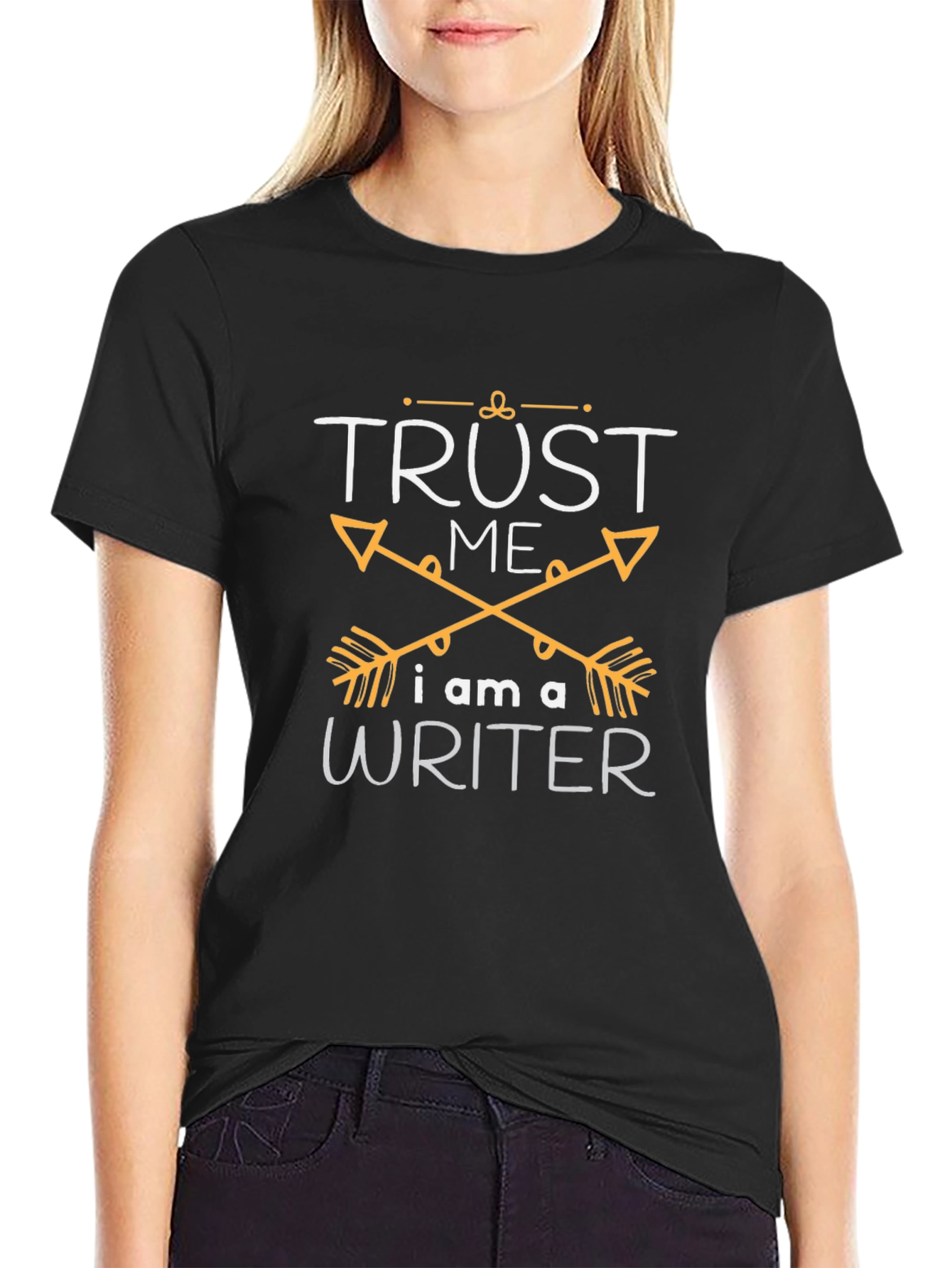 Trust Me Im A Writer Graphic Tee - Black