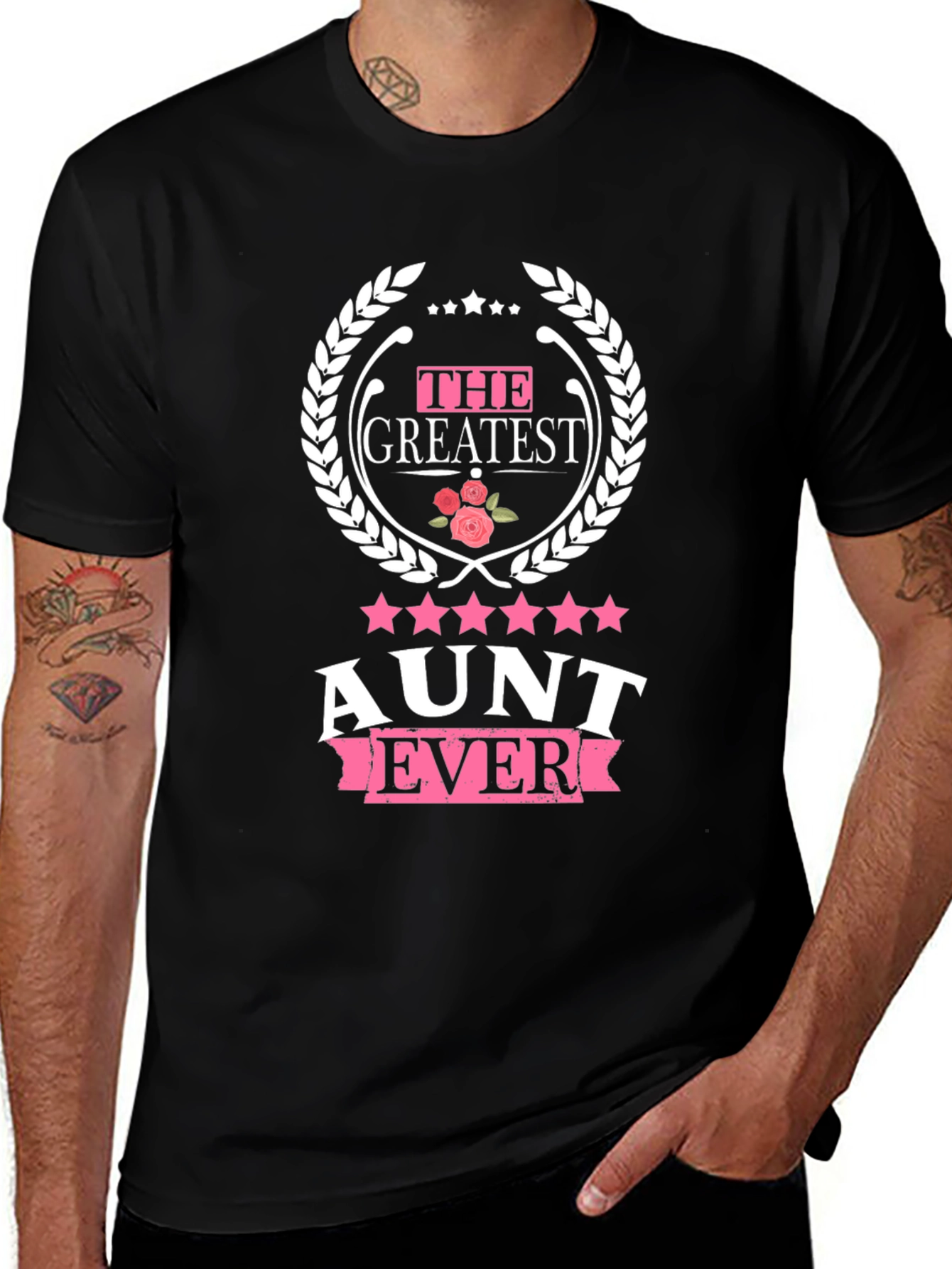 Greatest Aunt Ever Black T-Shirt