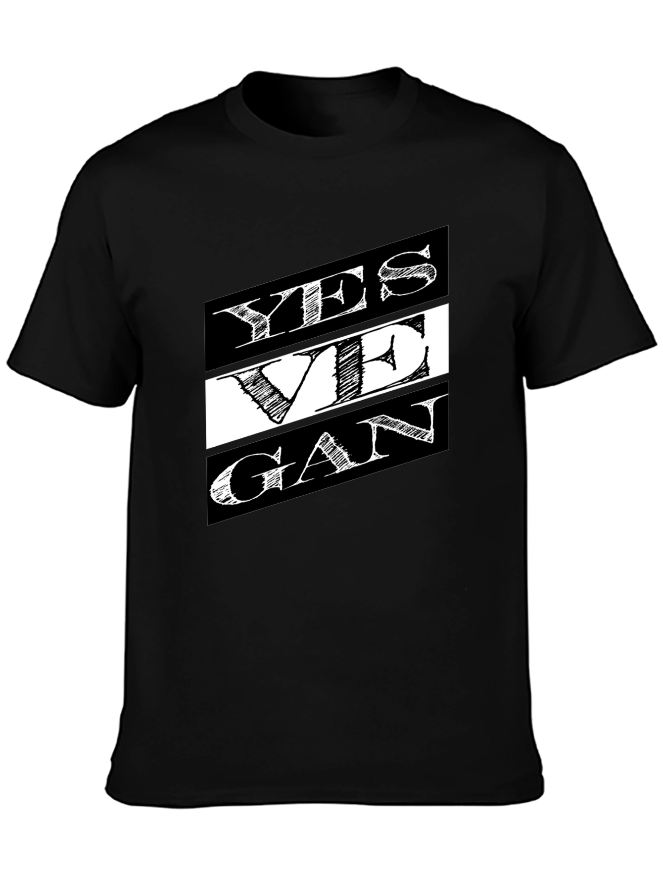 Yes Vegan T-Shirt - Black