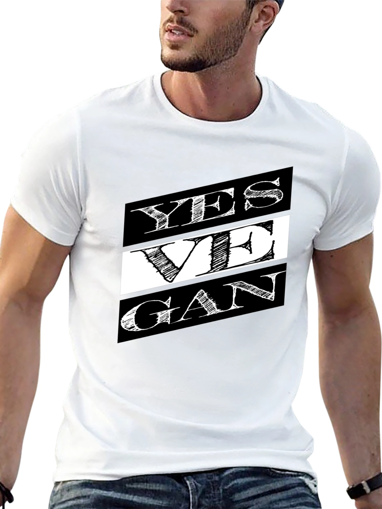 Yes Vegan T-Shirt - Black
