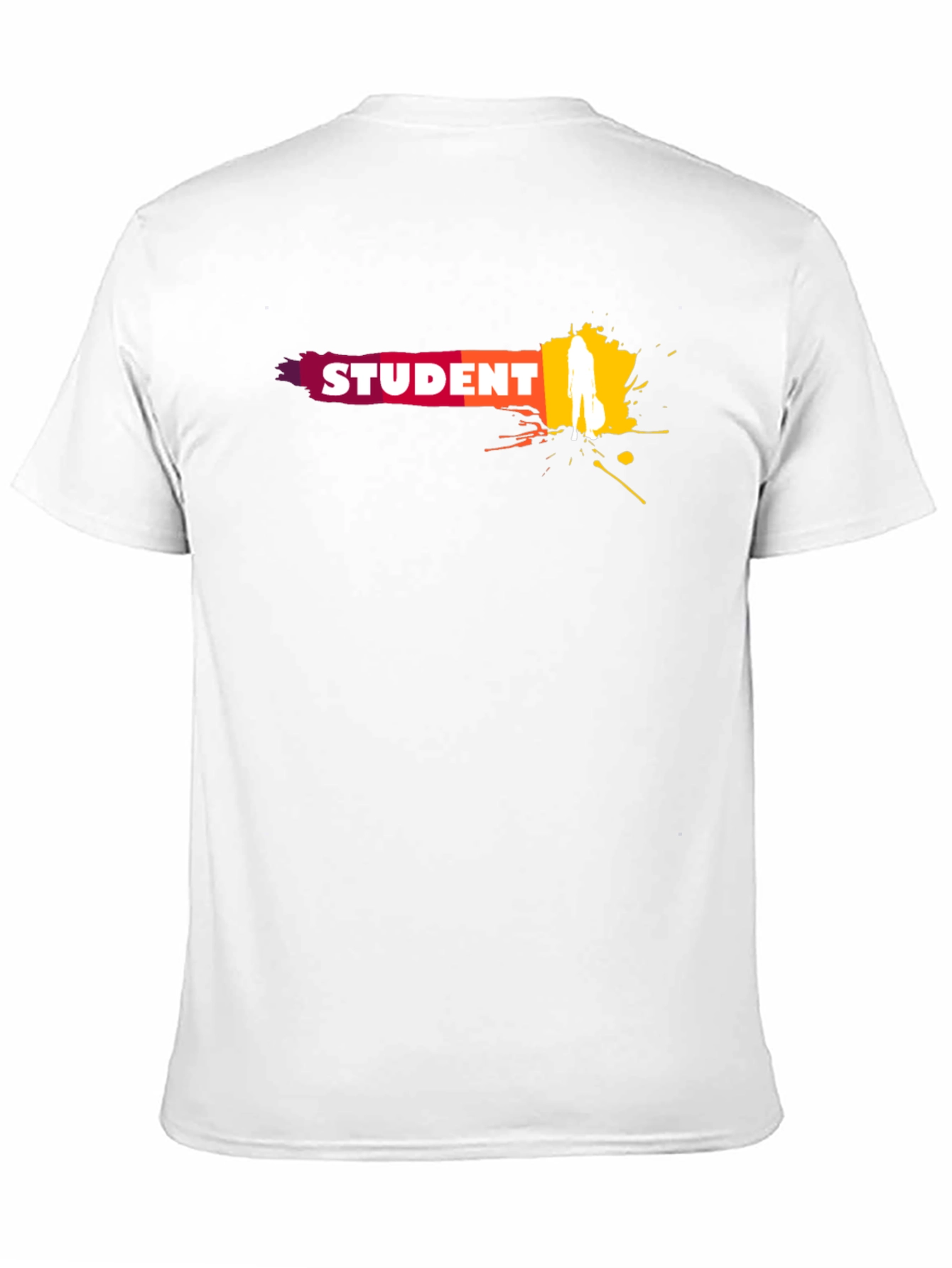 Student Graphic T-Shirt - Black Crew Neck Tee