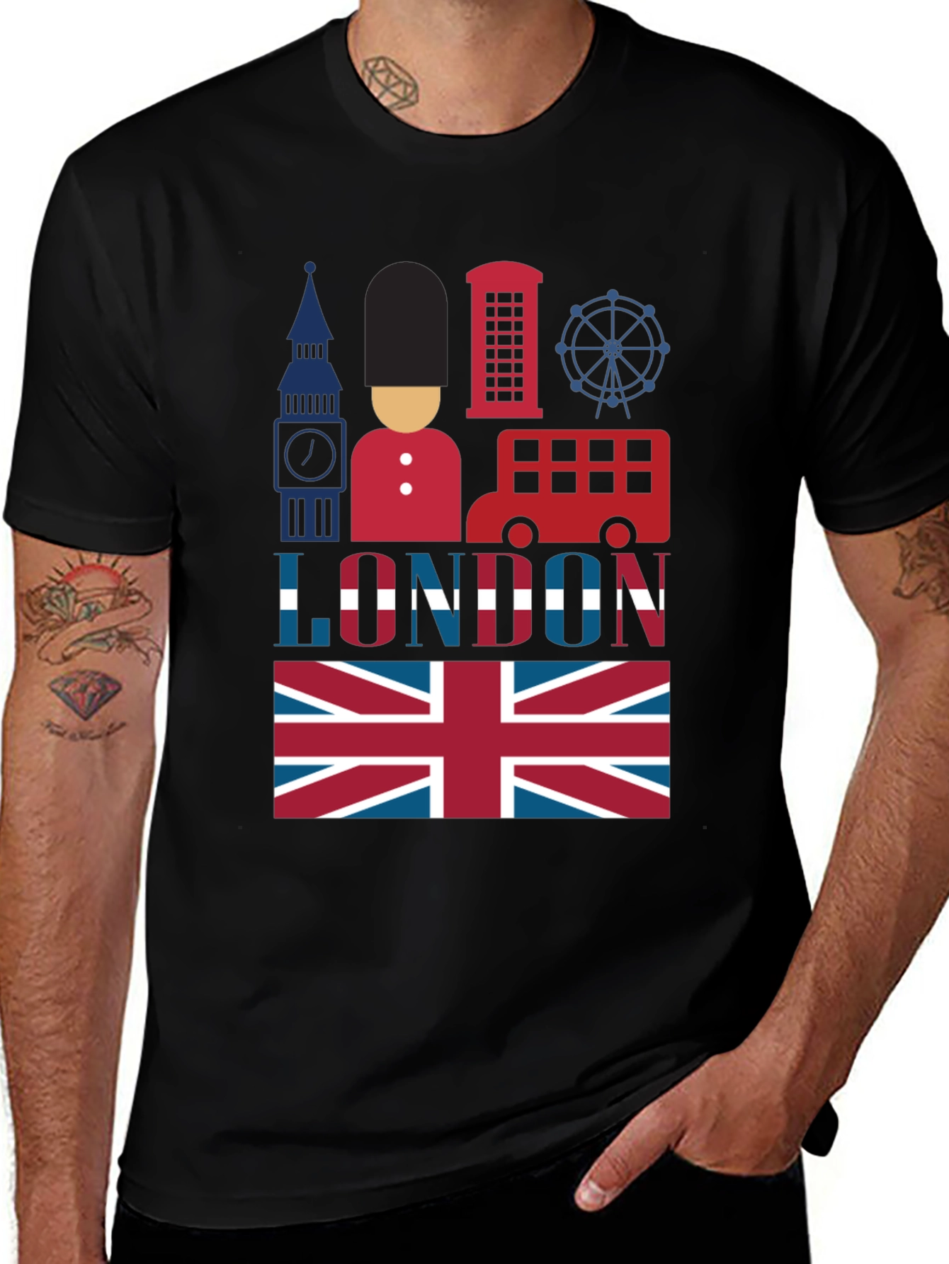 London Souvenir T-Shirt: British Icons Tee