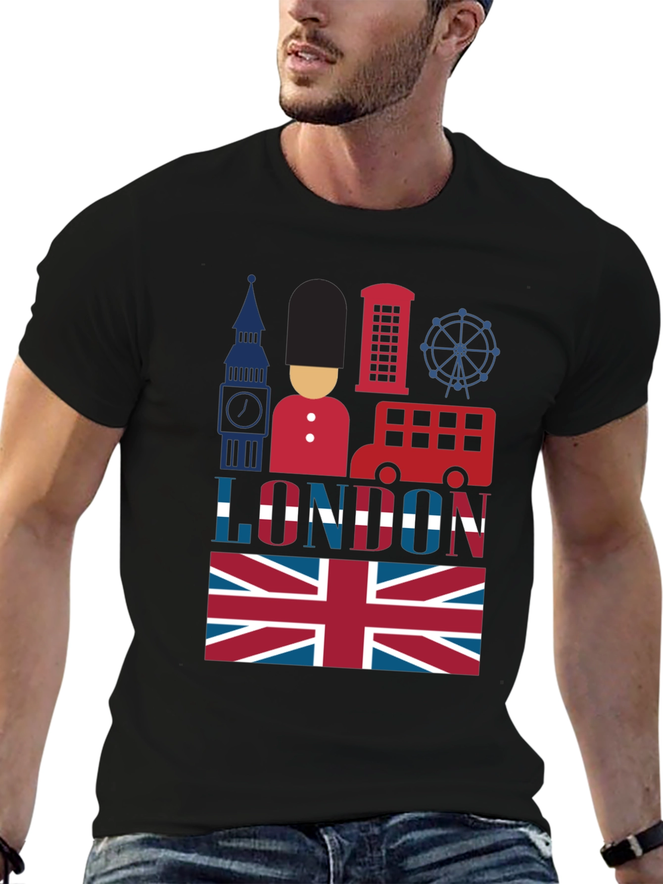 London Souvenir T-Shirt: British Icons Tee
