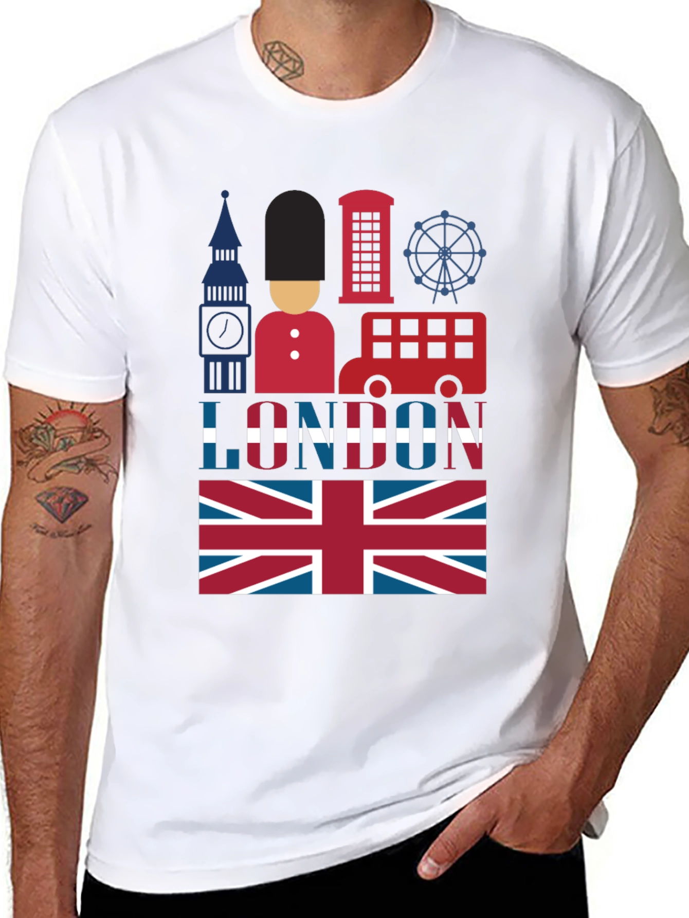 London Souvenir T-Shirt: British Icons Tee
