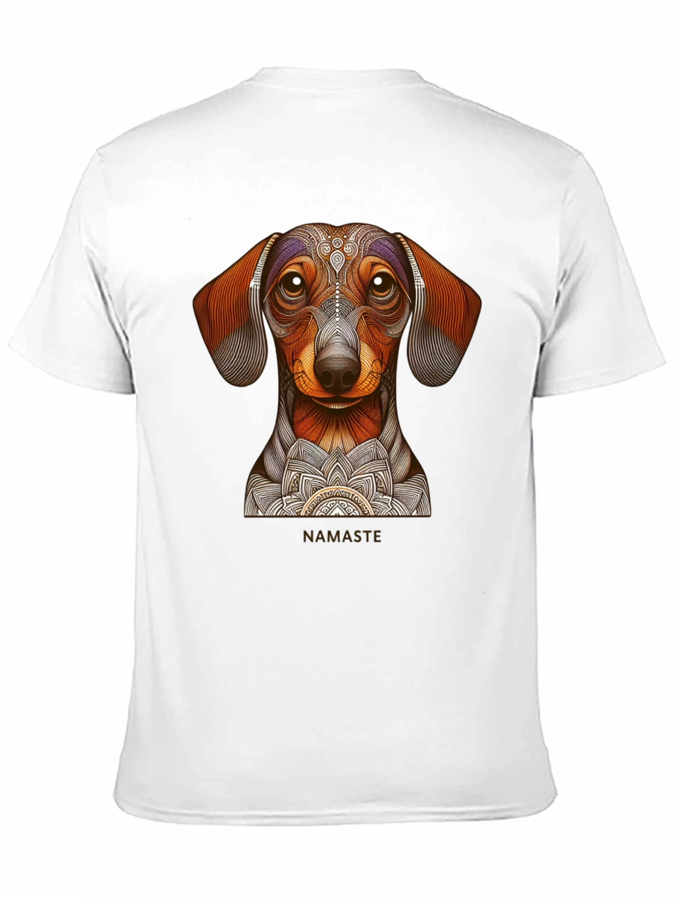 Dachshund Namaste Graphic Tee - Black