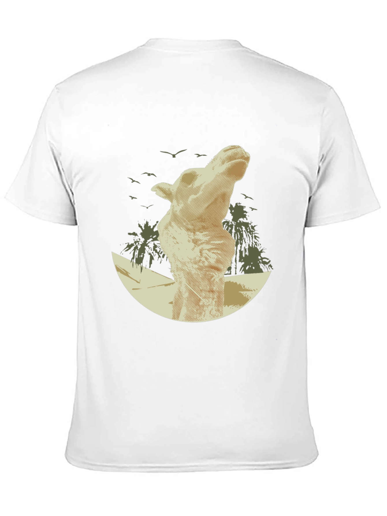 Desert Mirage Tee: Camel Silhouette