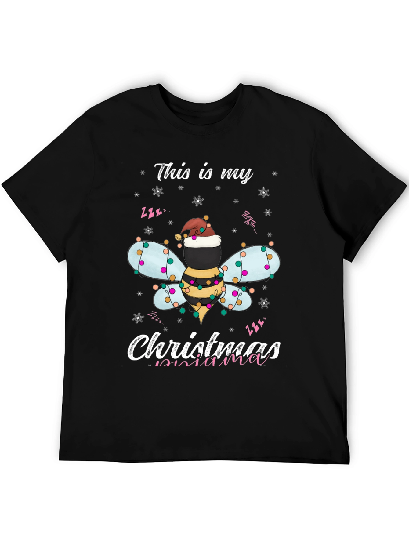 Christmas Bee Mama T-Shirt Holiday Season Tee