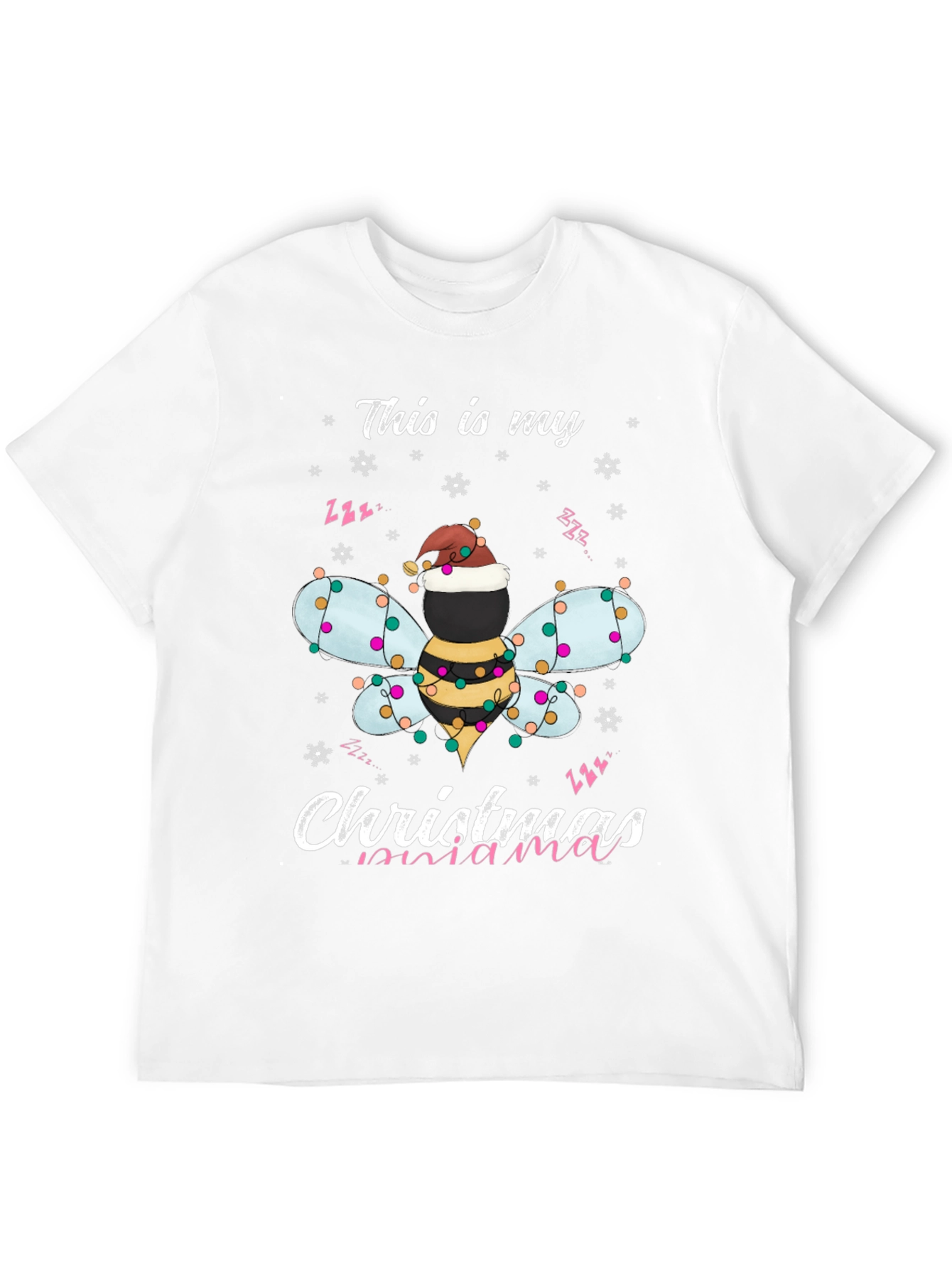 Christmas Bee Mama T-Shirt Holiday Season Tee