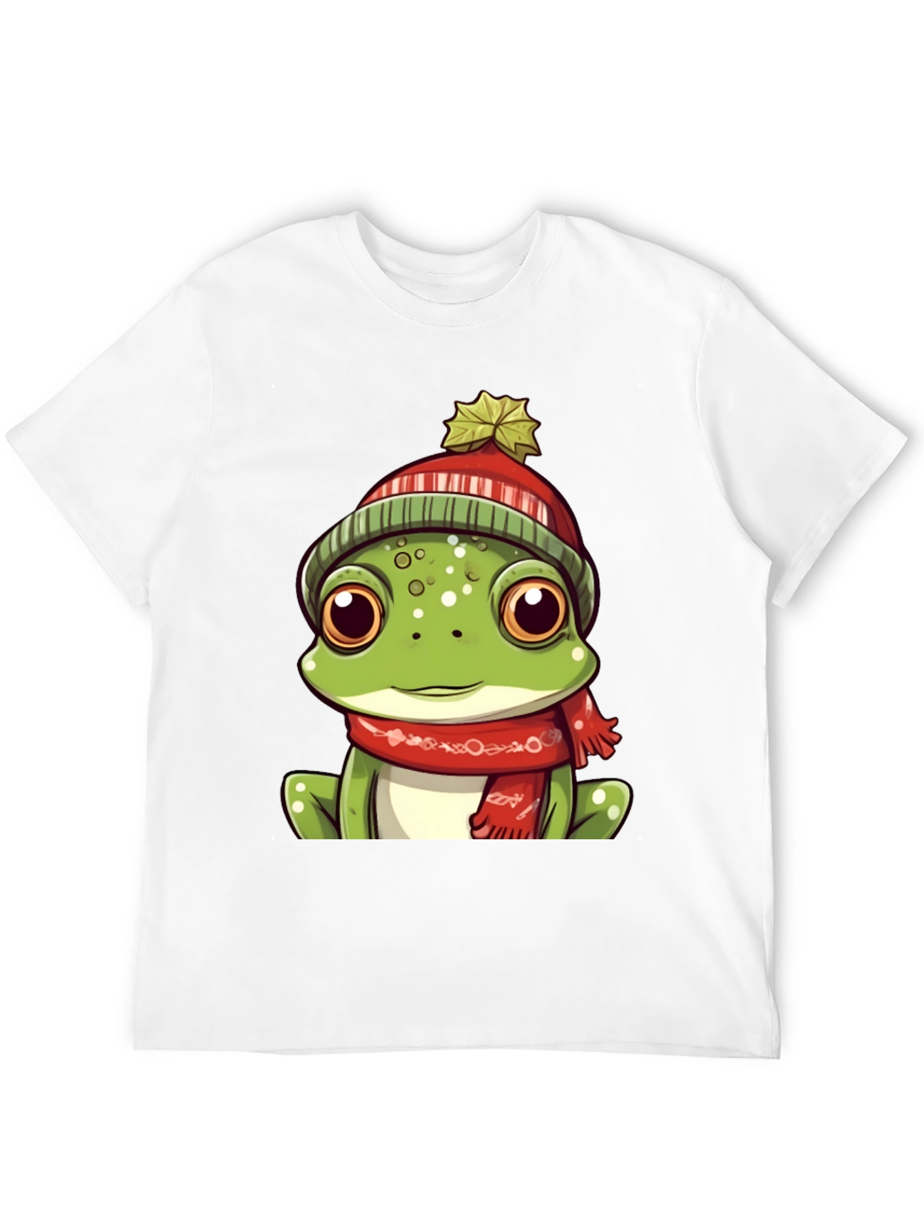 Frog with Winter Hat Graphic Tee - Unisex