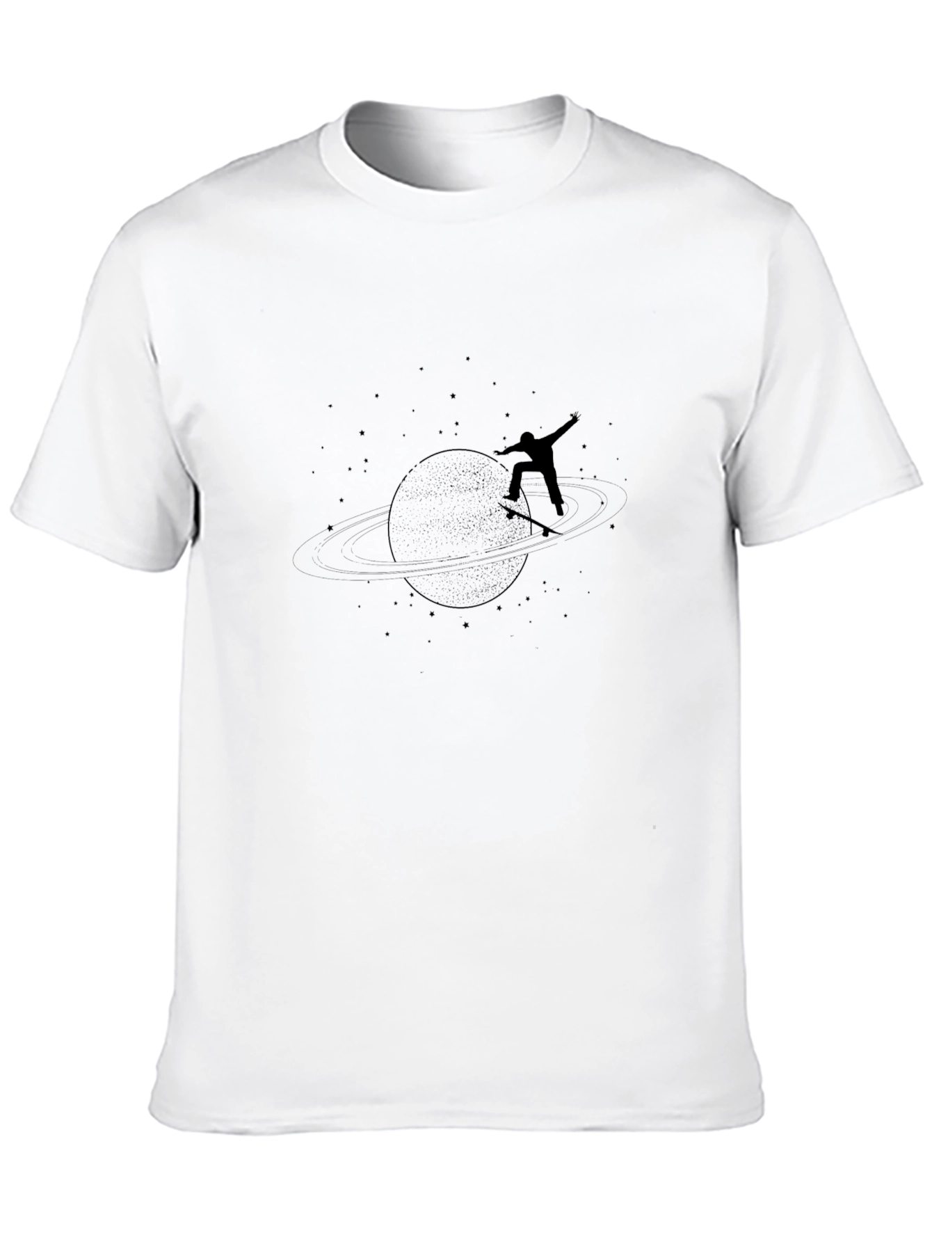 Skateboarder Planet Graphic Tee - Black