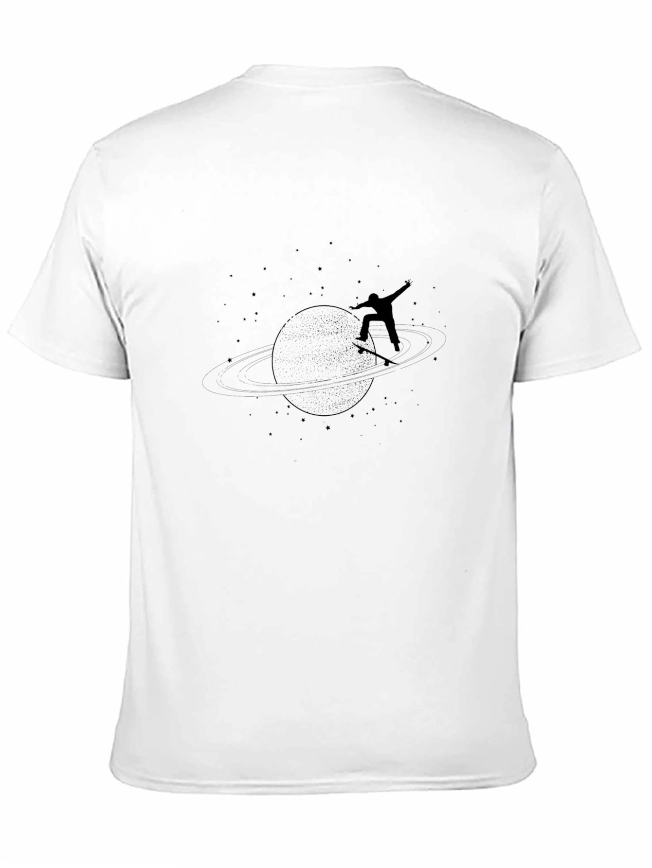 Skateboarder Planet Graphic Tee - Black