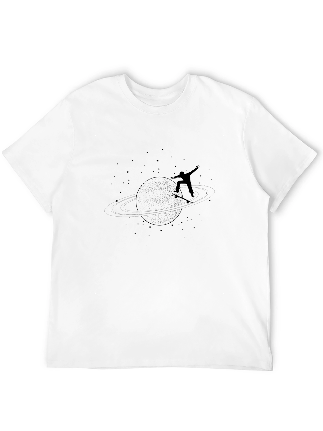 Skateboarder Planet Graphic Tee - Black