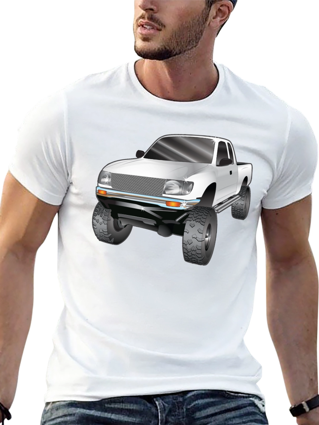 Truck Graphic Tee - Black Cotton