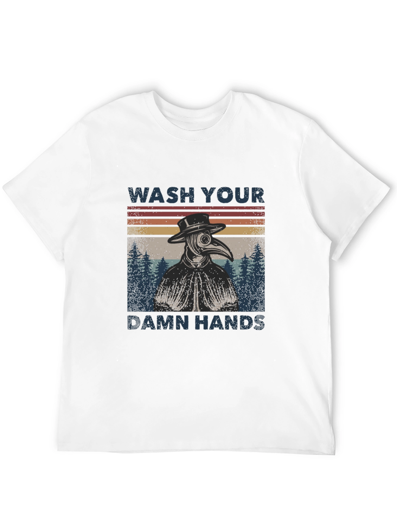 Wash Your Damn Hands Plague Doctor T-Shirt