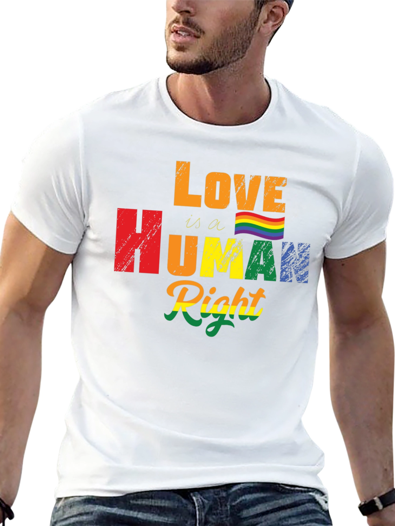 Love Is A Human Right LGBT Pride Graphic Tee